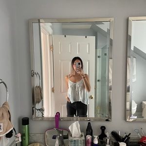 Abercrombie & Fitch Sequin Baby Blue Tank in XS/S